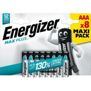 Energizer Max Plus AAA batterij (potlood) Alkaline 1.5 V 8 stuk(s)