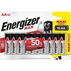 Energizer BATTERIJEN MAX AA LR6 10 ST ECO (10 Pcs., AA), Batterijen