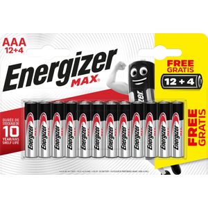 Energizer Max AAA batterij (potlood) Alkaline 1.5 V 16 stuk(s)