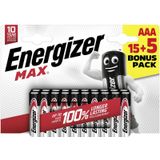 Energizer - Max Micro (AAA)-Batterie Alkali-Mangan 1.5 v 20 St.
