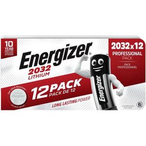 Energizer Knopfzelle CR2032 E303693100 Lithium 12 Stück