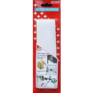 FASTECH® 919-0000C Klittenband Om vast te plakken Hotmelt Haak- en lusdeel (l x b) 500 mm x 50 mm Wit 1 paar