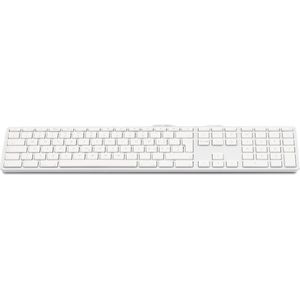 LMP - Aluminium toetsenbord voor Apple iMac met dubbele USB aansluiting en numeriek keyboard - Bedraad - 110 keys - AZERTY (FR/BE) indeling (ISO) - Zilver/Wit