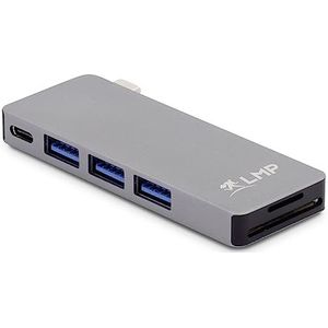 LMP - Basic Hub - Docking Station - Grijs - 6-poorts USB-C