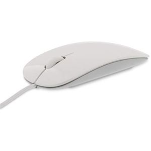 LMP 20411 Easy Mouse USB met 2 knoppen en scrollwiel, wit/zilver
