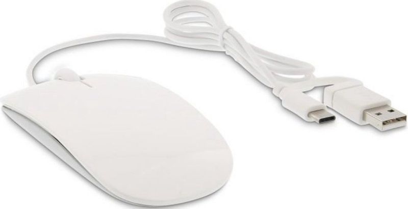 LMP - Easy Mouse - Wit - USB-C - 2 Knoppen en Scrollwiel