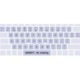 LMP - USB-C- Bedraad Aluminium toetsenbord - QWERTY - Geschikt voor Apple iMac - Zilver/Wit