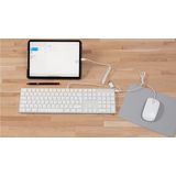 LMP - USB-C- Bedraad Aluminium toetsenbord - QWERTY - Geschikt voor Apple iMac - Zilver/Wit