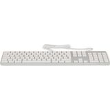 LMP - USB-C- Bedraad Aluminium toetsenbord - QWERTY - Geschikt voor Apple iMac - Zilver/Wit