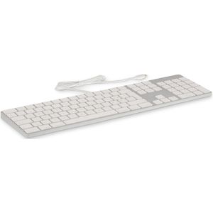 LMP - USB-C- Bedraad Aluminium toetsenbord - QWERTY - Geschikt voor Apple iMac - Zilver/Wit