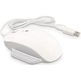 LMP - Elite Pro - Muis - Wit - Zilver - Ergonomisch ontwerp