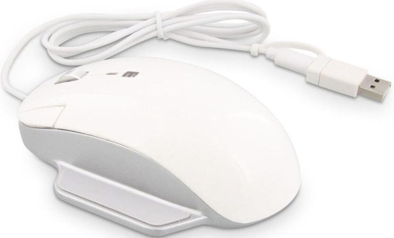 LMP - Elite Pro - Muis - Wit - Zilver - Ergonomisch ontwerp