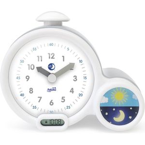 KidSleep - Slaaptrainer en Kinderwekker - Met Nachtlampje - Wekkerfunctie - Inclusief Adapter - Limited Edition Grijs/Wit