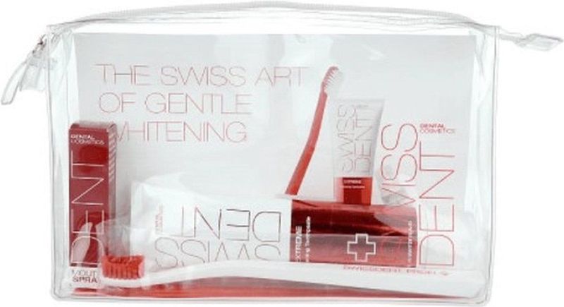 Swissdent - EXTREME Cadeauset - Tandpasta 100 ml - Mondspray 9 ml - Tandenborstel Rood & Wit