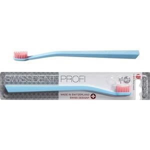 Swissdent - Profi Gentle - Tandenborstel - Light blue/Light pink - Extra Soft