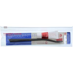 Swissdent - Profi Colours - Tandenborstel - Zwart/Rood - Soft-Medium