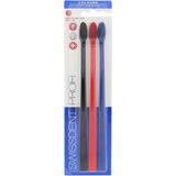 SWISSDENT Professionele Tandenborstel - Medium Zachte Borstelharen - 3 Stuks
