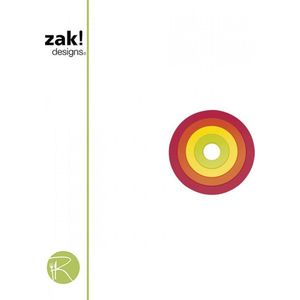 Zak!Designs Circle - Onderzetters 17,5 cm - Set van 4 stuks - Assorti