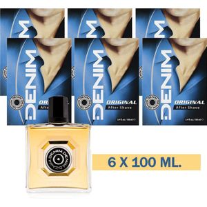 Denim Original Aftershave lotion 6 x 100 ml - Voordeelverpakking
