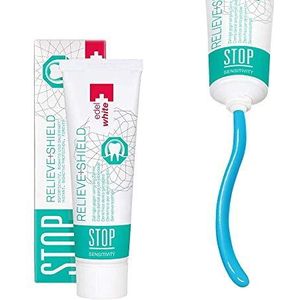edel+white stop Sensitive tandgel, 75 ml, effectieve tandreiniging tegen cariës, tandpasta zonder parabenen, uitgebreide 12 uur bescherming voor de tanden