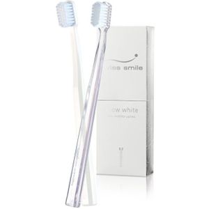 Swiss Smile Verzorging Tandverzorging Whitening Tooth Brush Set 2 Whitening tandenborstels Medium Soft transparant & wit