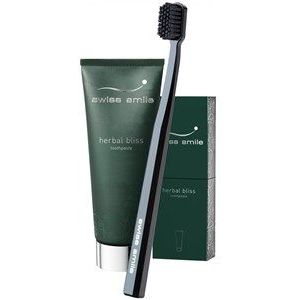 Swiss Smile Verzorging Tandverzorging Herbal Bliss Set Toothpaste 75 ml + Sensitive Soft Toothbrush Black