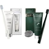 Swiss Smile Verzorging Tandverzorging Day & Night Dental Beauty Kit Whitening Toothpaste 75 ml + Toothbrush White + Vitalizing Herbal Toothpaste 75 ml + Toothbrush Black + Waxed Dental Tape 150 ml (€ 889,73 / 1 l)