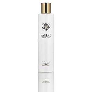 Valdoré Revitaliserende shampoo, haargroei-shampoo met plantaardige stamcellen en oliën, biotine, hydrateert de gevoelige hoofdhuid en dunner wordend haar, zachte geur, 200 ml