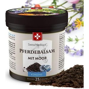 Extra sterke paardenbalsem met turf - Verkoelende massagebalsem - Ontspannende massagegel - Effectief tegen spataderen - Ondersteuning bij gewrichtsproblemen - Rugspanning en spierpijn - 250 ml