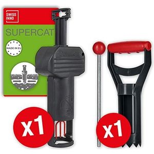 SWISSINNO woelmuisval PRO SuperCat incl. accessoireset: Efficiënte slagval tegen veldmuizen + woelmuis, gepatenteerd trekkermechanisme, veilig + herbruikbaar. Made in EU: 1x val + 1x accessoireset