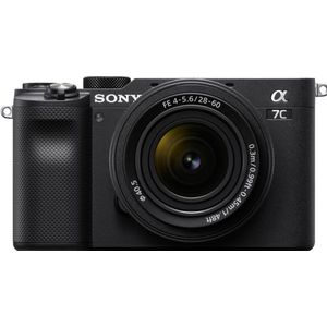 Sony Alpha 7C + FE 28-60 mm f/4-5.6 (28 - 60 mm, 24.20 Mpx, Volledig formaat), Camera, Zwart