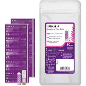 Fora 6 - Bloed ketonen teststrips - 10 stuks