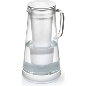 LifeStraw Home Waterkruik Glas en Siliconen Basis 7 Cup Wit