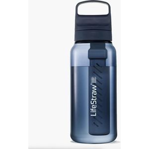 LifeStraw Go Aegean Sea GO-1L-SEA BPA-Free Plastic, waterfles met 2-stage filter, 1L