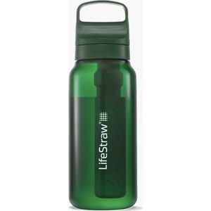 LifeStraw Go Terrace Green GO-1L-TERGRN BPA-Free Plastic, waterfles met 2-stage filter, 1L