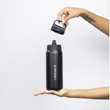 GO 2.0 STAINLESS STEEL WATER FILTER BOTTLE - 700 ML - DIVERSE KLEUREN BLACK