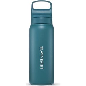 Lifestraw Go 2.0 - Stalen Waterfles met Filter - 1L - Laguna Teal