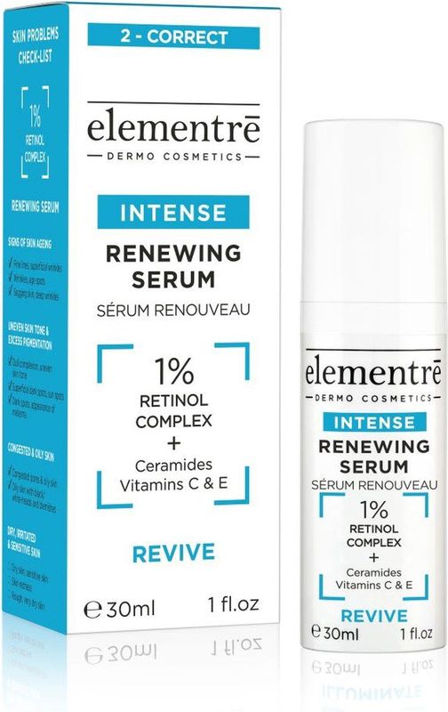 Elementre - Intense RENEWING Serum - 30 ml - 1% Retinolcomplex