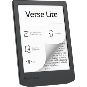 PocketBook - Verse Lite - E-reader - Midnight Grey - 6 Inch Display