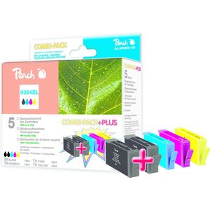 Peach 316405 inktcartridge 5 stuk(s) Zwart, Cyaan, Magenta, Geel
