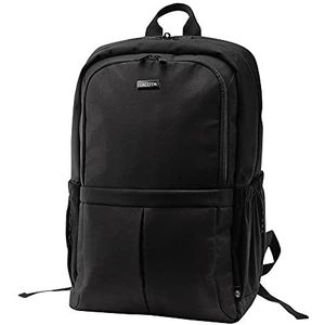 Dicota N281478 Eco Backpack SCALE 13-15.6 - lichte notebook laptoprugzak met beschermende bekleding en voldoende opslagruimte - gemaakt van gerecycled PET - zwart