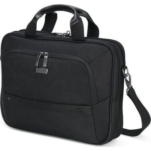 Dicota Eco Top Traveller SELECT 14-15,6 inch afsluitbare laptop-draagtas Eco laptoptas beschermhoes - gemaakt van gerecycled materiaal, zwart