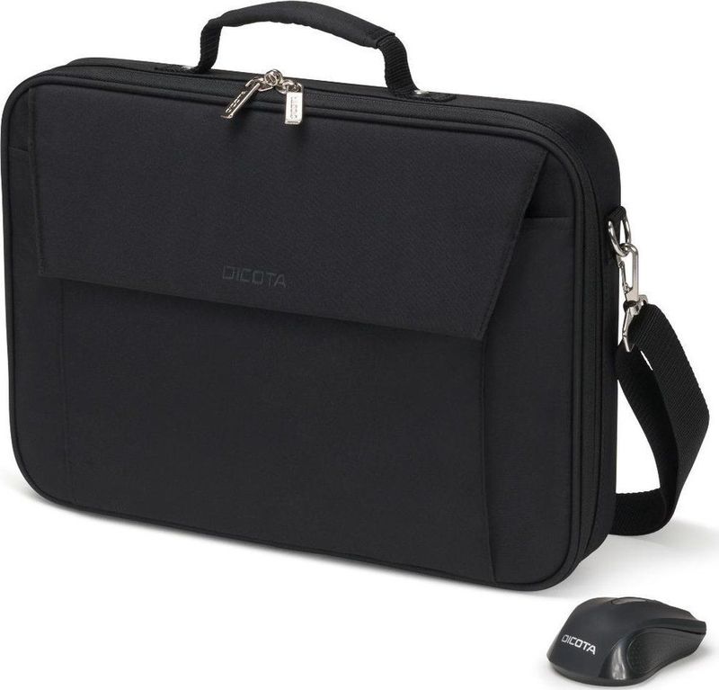 DICOTA Laptoptasche Multi Wireless Mouse Kit Recycling-PET schwarz D31686 bis 39,6 cm (15,6 Zoll)