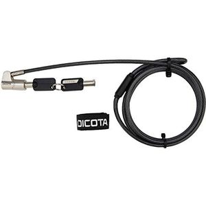 DICOTA Universal Security Cable Lock 3 Exchangeable heads fits all slots keyed