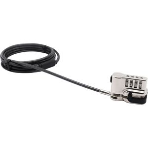 DICOTA Beveiligingskabelslot - Zilver - 2 m - Microsoft Surface