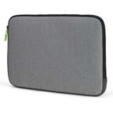 DICOTA Skin Case FlOW, laptop-/notebook-/tablethoes, neopreen laptoptas, elastisch, grijs/geel, voor laptops 13-14,1