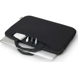 BaseXX D31787 laptop Sleeve Plus 15-15.6"" - notebookhoes gemaakt van robuust PU-schuim voor betrouwbare bescherming, zwart