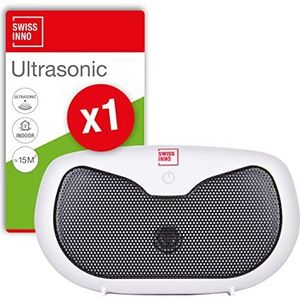 SWISSINNO Batterij ultrasone ongediertebestrijder - knaagdierbestrijder 20m²: verjaagt muizen, ratten, marters + andere knaagdieren met ultrasoon geluid, voor binnenshuis. 1x