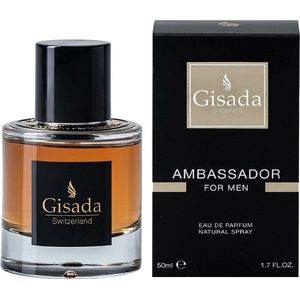 Gisada Eau de Parfum Gisada Ambassador For Men Eau de Parfum Spray, Orientalisch-fruchtiger Herrenduft mit Amber & Vanille​