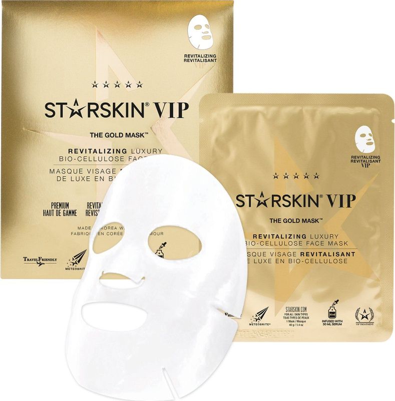 Starskin The Gold Mask Revitalizing Luxury Bio-Cellulose Face Mask